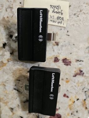 Black Garage Door Remote Entry Modules (Pair)